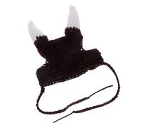 UPKOCH Viking Pirate Horn Pet Hat Soft Plush Cozy Cat Dog Costume Accessory for Halloween Party Decoration Adorable Hat for Cats and Dogs