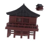 UPKOCH Vintage Miniature Japanese Garden Pavilion Aquarium Ornament Zen Garden Decor for Terrariums Micro Landscape Figurine with Timeless Architectural Design Easy to Clean and Maintain