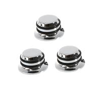 UPKOCH Volume Control Knobs for Guitar Bass Metal Hat 3-piece Set Gd114 Silver