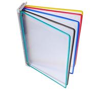 UPKOCH Wall Mounted Iron and Pvc Construction with Space Optimization Design A4 File Folder Holder 5-page Document Rack Modern Sleek Wall File for Office and Information Display