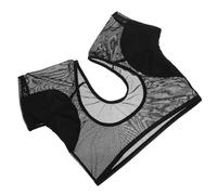 UPKOCH Washable Underarm Sweat Pads for Women Breathable Cotton Mesh Sweat-Proof Armpit Pads Sweat-Absorbing Vest for, Black Mesh, Fits 115-150 lbs