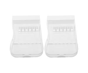 UPKOCH Water Flosser Case 2pcs, Portable Oral Irrigator Tip Storage Box Compatible with Waterpik, Mini Dental Floss Organizer for Travel and Family Bathroom Use