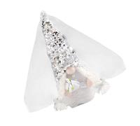 UPKOCH Wedding Gnome Plush Doll Bride Faceless Decorative Wedding Plush Bridegroom Figurine Romantic