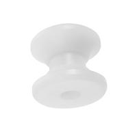UPKOCH White Nylon Anchor Roller Replacement for Boats Bow Pulley Guide Thick Low-friction Anchor Wheel for Kayak Trailer Craft Docking Stability