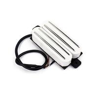 UPKOCH White Twin Humbucker Pickups Dual Hot Rail Neck Pickup Wires for St Tl Electric Guitar Replacement Parts