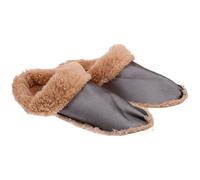 UPKOCH Winter Warm Clog Shoe Liners with Detachable Plush Fleece Inner Soles, Brown Short Tube Size 40-41 (250Mm) for Indoor and Outdoor Use