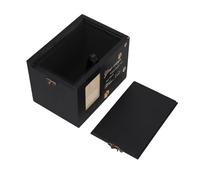 UPKOCH Wood Black Finish Pet Cremation Urn with Photo Frame, Dog and Cat Ashes Keepsake Box with Sliding Lid and Latch, Memorial Urn for Pets Suitable for Home Display