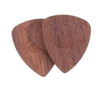 UPKOCH Wood Guitar Picks Folk Guitar 2pcs Black Walnut Plectrums String Instrument Accessories