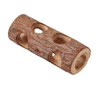 UPKOCH Wood Hamster Tunnel Hideout Natural Solid Wood Small Pet Hideout for Guinea Pigs Chinchillas Dwarf Hamsters Smooth Polished Surface
