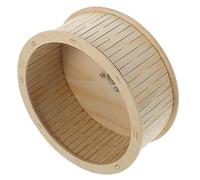 UPKOCH Wood Hamster Wheel and Wooden Exercise Running Wheel 22cm Silent Cage Toy for Hamsters and Hedgehogs Indoor Activity