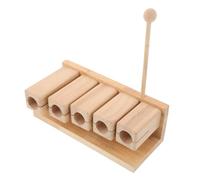 UPKOCH Wood Percussion Block Musical Rhythm Instrument with Mallet for Yoga Meditation Classroom Preschool Early Music Education Safe Lightweight Design