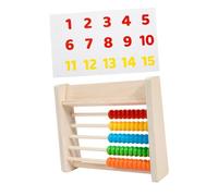 UPKOCH Wooden Abacus Counting with Number Cards for Preschool Math Learning Tool for Students Enhances Calculation Speed and Accuracy Educational Early Childhood