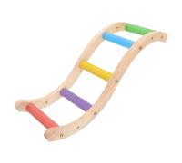 UPKOCH Wooden Bird Ladder for Small to Medium Parrots and Budgerigars Natural Claw Grinding Climbing Ladder Safe Chewable Wood for Pet Exercise and Play Easy to Install Cage Random Color