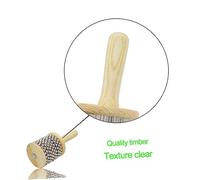 UPKOCH Wooden Cabasa Shaker Percussion Instrument for Preschool Music Education Lightweight and Easy to Grip for Rhythmic Sound Creation and Music Therapy