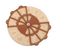 UPKOCH Wooden Circle of Fifths Wheel Guitar Learning Tool for All Levels Music Theory Disc Melody Aid for Piano Bass Ukulele with Scale Chart and Ear Training