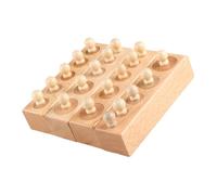 UPKOCH Wooden Cylinder Blocks for Educational Montessori Learning Game Enhances Hand-eye Coordination Logical Thinking Spatial Imagination and Creativity Development