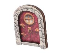 UPKOCH Wooden Fairy Door for Garden Decoration Miniature Fairy Door Craft for Indoor and Outdoor Use Creative Tree Doll House Decor