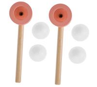 UPKOCH Wooden Floating Ball Blowing for Educational Balancing Game Interactive Family Play Funny Floating Blowing Balls Pink Enhances Coordination and Vital Capacity