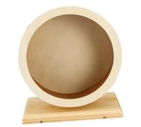 UPKOCH Wooden Hamster Running Wheel Medium Silent Exercise with Smooth Edges for Small Pets Including Hamsters Gerbils Chinchillas and Guinea Pigs Healthy Interactive Play