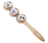 UPKOCH Wooden Jingle Stick Bells Handheld Musical Instrument for Boy Girl for Music Education and Group Activities Safe for Boy Girl for Home and School Use