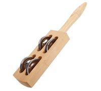 UPKOCH Wooden Jingle Stick with Bells Safe Boy Girl Musical Instrument for Auditory Development for Home School and Group Activities