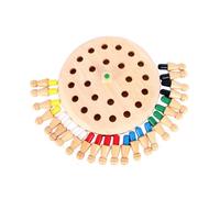 UPKOCH Wooden Memory Chess Game Educational Board Game Creative Interactive Plaything Montessori for Family and Classroom Use