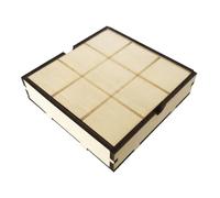 UPKOCH Wooden Toe Board Game for Ages Strategy Family Puzzle with Slide-out Storage Box Toe Neutral Color Decorative Educational