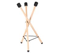 UPKOCH Wooden Tongue Drum Stand Adjustable Tripod Holder Foldable Hand Pan Drum Rack Stable Support and Storage