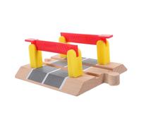 UPKOCH Wooden Train Track Accessory Simulation Railing Barrier Road Block Prop for DIY Train Educational Plaything for Backyard Garden Playroom