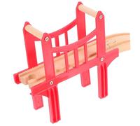 UPKOCH Wooden Train Track Bridge Expansion Set Wooden Train Accessories with and Creative Connector for Table Activity and Railway Building
