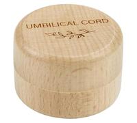 UPKOCH Wooden Umbilical Cord Keepsake Box, Engraved Newborn Souvenir Organizer for Hair, Teeth, and Pregnancy Memories, Shower Storage Case