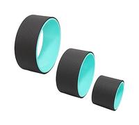 UPKOCH Yoga Wheel Pilates Circle Set 3 Pieces (13"/10.5"/6.5") Black and Green Foam Roller Backbend Assist for Yoga Balance and Massage at Home Fitness