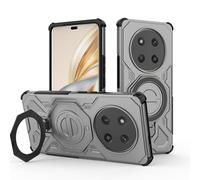 UPLAI Armor Case for Honor Magic 7 Lite 5G (Magic7 Lite), Military Grade Shockproof Magnetic Cover with Metal Kickstand, PC + TPU Bumper Fashion Durable Phone Case. Grey