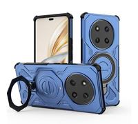 UPLAI Armor Case for Honor Magic 7 Lite 5G (Magic7 Lite), Military Grade Shockproof Magnetic Cover with Metal Kickstand, PC + TPU Bumper Fashion Durable Phone Case. Blue