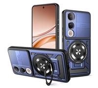 UPLAI Armor Case for VIVO V50 Lite 5G/4G, Ultra Thin Shockproof Silicone Cover with Magnetic Ring Kickstand, Premium PC + TPU Bumper Stylish Durable Cover. Blue