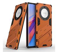 UPLAI Case for Honor Magic 6 Lite 5G (Magic6 Lite), Ultra Thin Shockproof Armor Protective Silicone TPU Cover with Hidden Bracket, Premium Hard PC Durable Cover.Orange