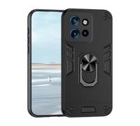 UPLAI Case for Motorola Edge 50 Neo/Moto ThinkPhone 25, Ring Kickstand Military Grade Shockproof Protection Magnetic Armor Cover, Ultra Thin PC + TPU Bumper Durable Phone Case. Black