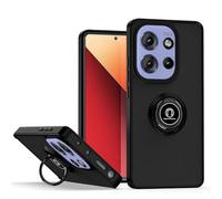 UPLAI Case for Motorola Edge 50 Neo/Moto ThinkPhone 25, Ultra Thin Shockproof Cover with Magnetic Ring Holder, Premium PC + TPU Bumper Stylish Translucent Frosted Cover.(Black)