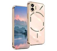 UPLAI Case for Nothing Phone (2), Ultra Thin Shockproof Protection Cover with Electroplating Design, Premium TPU Bumper and Soft Silicone Stylish Durable Cover.(Pink)