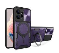 UPLAI Case for Nothing Phone (4a) Pro 5G, Ultra Thin Shockproof Armor Silicone Cover with Slide Camera Cover and Magnetic Hidden Bracket, Premium PC+TPU Durable Cover.Dark purple