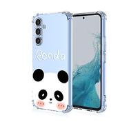 UPLAI Case for Samsung Galaxy A14 4G, Ultra Thin Soft TPU Silicone Bumper Shockproof Cover with 3D Painting Pattern, Elegant Simple Cute Transparent Case.Panda