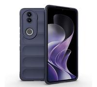 UPLAI Case for Vivo V50 5G / V50e 5G / S20 / Vivo T4R Liquid Slim Silicone Cover Scratch-Resistant Microfiber Lining Solid Color Matte TPU Full Body Protective Shockproof, Dark Blue