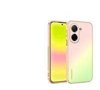 UPLAI Case for Xiaomi Redmi A5 4G, Ultra Thin Shockproof Cover with Gradient Color Matte Back, Electroplating Edge, Soft TPU Bumper Luxurious Colorful Cover.Pink Green