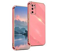 UPLAI Case for Xiaomi Redmi Note 10 5G / Poco M3 Pro 5G, Ultra Thin Shockproof Protection Cover with Electroplating Design, Premium TPU Bumper and Soft Silicone Stylish Durable Cover.(Red)