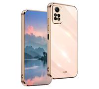 UPLAI Case for Xiaomi Redmi Note 12 Pro 4G, Ultra Thin Shockproof Protection Cover with Electroplating Design, Premium TPU Bumper and Soft Silicone Stylish Durable Cover.(Pink)