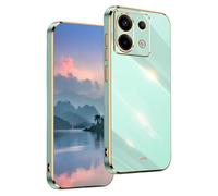 UPLAI Case for Xiaomi Redmi Note 13 Pro 5G, Ultra Thin Shockproof Protection Cover with Electroplating Design, Premium TPU Bumper and Soft Silicone Stylish Durable Cover.(Green)