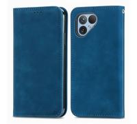 UPLAI Leather Case for Fairphone 6 (Fairphone Gen. 6), Magnetic Closure Folio Shockproof Cover with Kickstand Card Slots, Premium PU TPU Skin Feel Durable Wallet Case. Blue