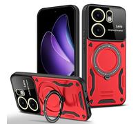 UPLAI Magnetic Case for OPPO Reno 13 FS (OPPO Reno 13F 5G/4G) with 360° Spin Kickstand Shatterproof Camera Protector TPU Edge Military Grade Drop Shockproof Protection Cover, Red