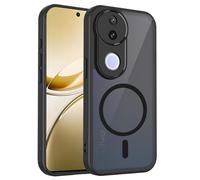 UPLAI Magnetic Case for VIVO V50 5G / VIVO V50e 5G, Ultra Thin Shockproof Skin-friendly Cover, Premium PC + TPU Bumper Stylish Elegant Translucent Frosted Matte Case. Black