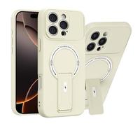 UPLAI Magnetic Case for Vivo V50 Lite 5G/4G with Stand Slim Soft TPU Oleophobic Coating Matte Back Cover Camera Full Protection Military-Grade Shockproof, White